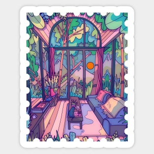 A forest home Sticker